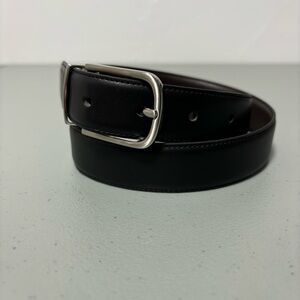 Perry Ellis Men's Reversible Belt Faux Leather Black Brown Dress Size 28